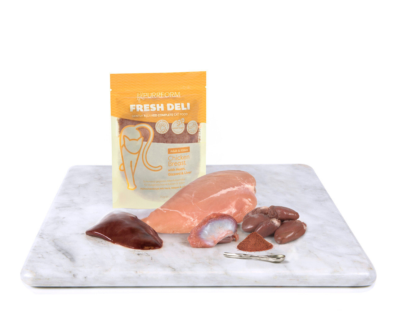 Fresh Deli Chicken Breast with Heart, Gizzard and Liver Fresh Deli Chicken Breast with Heart, Gizzard and Liver